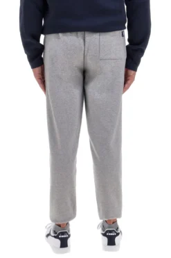 Pantaloni tuta grigi in cotone e poliestere con polsino alla caviglia U.S. Golf Club F105