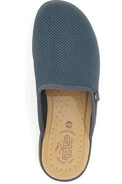 Pantofola Antracite Made In Italy Con Plantare Anatomico Fly Flot 7118