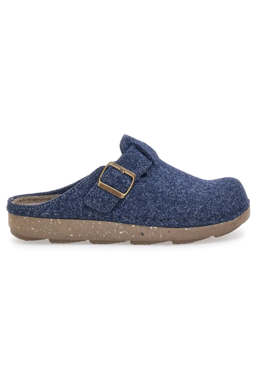 Pantofola blu in feltro con fibbia Inblu 23MT