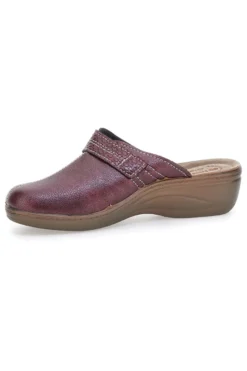 Pantofola bordeaux anatomica con cuciture a vista Inblu 80LY