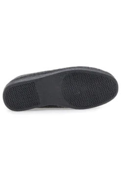 Pantofole antracite a stivaletto con zip e interno in pelo Jerpoint CA249