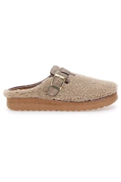 Pantofole beige con cinturino Plocadi 1913