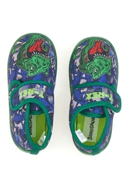 Pantofole blu con stampa dinosauri Dinosaur S8020084T01