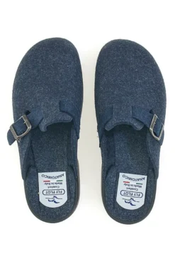 Pantofole Blu In Panno Made In Italy Fly Flot 62611