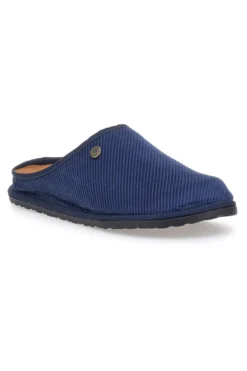 Pantofole blu in tessuto con suola flessibile Inblu 26 SI