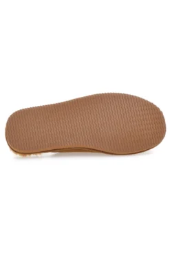 Pantofole color cuoio con interno in pelo e suola antiscivolo Superga S64U876