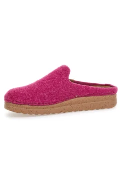 Pantofole fucsia in feltro con suola comfort Plocadi 11902LO