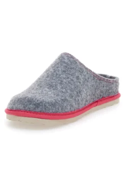 Pantofole grigie con bordo rosso INBLU 39 CS