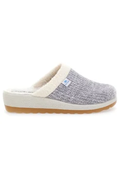 Pantofole Grigie In Panno Made In Italy Fly Flot 4469