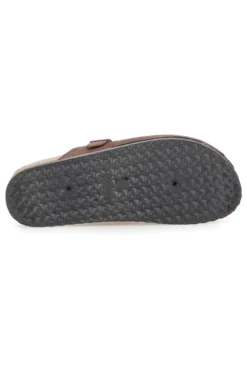 Pantofole sabot marroni con fibbia Altemberg 1310