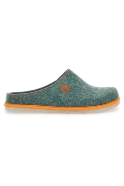 Pantofole verdi con bordo arancione INBLU 39 CS