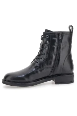 Pittarello Focus KI5242 schwarze Schnürstiefeletten mit seitlichem Reißverschluss