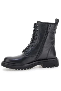 Pittarello Focus KI6193 schwarze Amphibien mit Profilsohle und seitlichem Reißverschluss