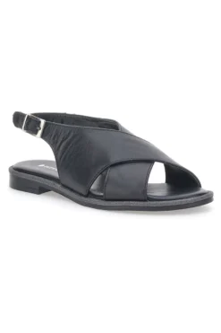 Pittarello Sandalen 1613802 Schwarzes Echtleder