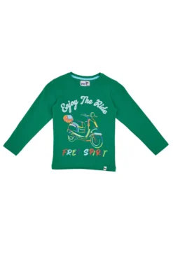 Pitt Kids Rundhals-T-Shirt 03029 Grün