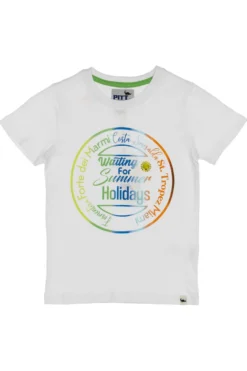 Pitt Kinder T-SHIRT 03086 Weiß