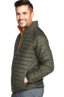 Piumino Verde Reversibile Skechers GO SHIELD Altitude Reversible Jacket