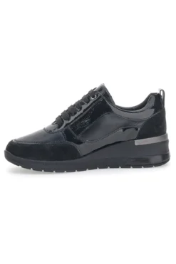 Plocadi 20149 Schwarze Schnürschuhe aus echtem Leder