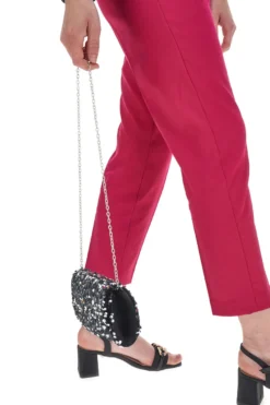 Pochette Coveri Collection Sera Nero Paiettes