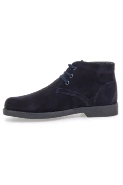 Polacchini blu in camoscio con bandierina tricolore Pittarello 2810