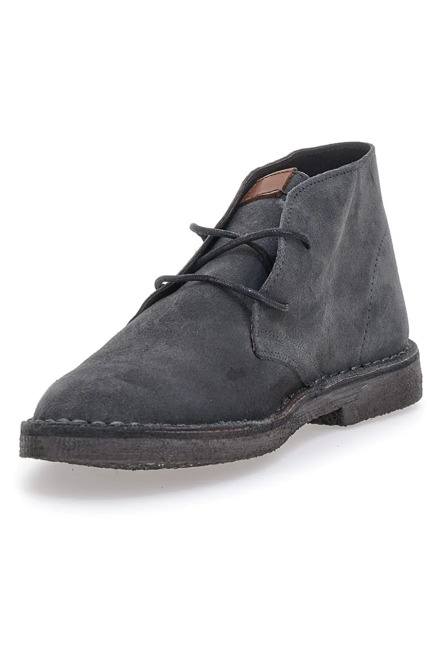 Polacco Grigio in Vera Pelle Scamosciata Max Dillan 2902