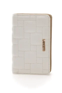 Portafoglio bianco con bottone LANCETTI QUICEY