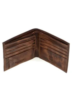 Portafoglio marrone effetto vintage Route 66 1914/KANS