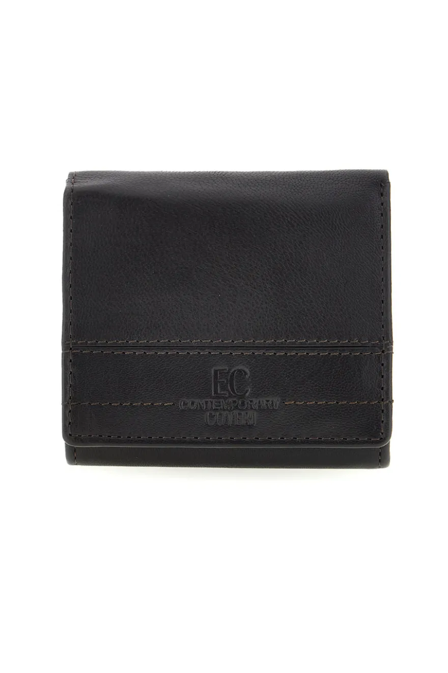 Portafoglio Nero in Pelle con Protezione RFID Enrico coveri EC26S-762-45