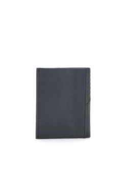 Portafoglio nero in vera pelle con porta carte Navigare PF881-94