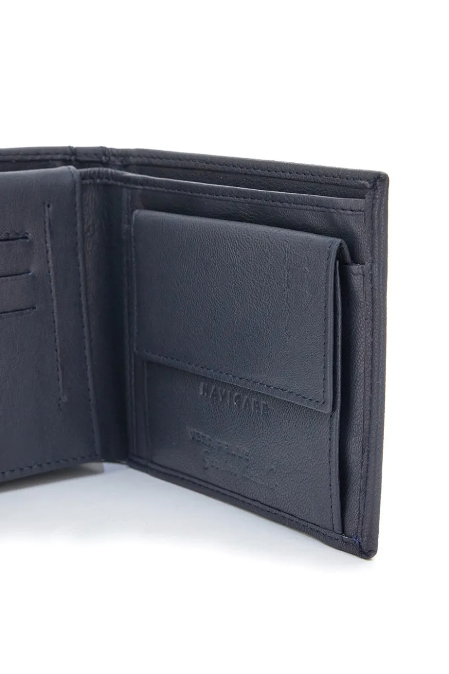 Portafoglio Slim Blu Notte In vera pelle Navigare PF836