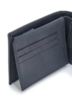 Portafoglio Slim Blu Notte In vera pelle Navigare PF836
