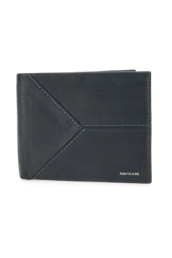 Portafoglio Slim Nero In vera pelle Navigare PF-841