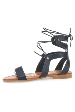 Prima Riga 402 Schnürsandalen Schwarz