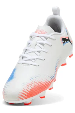 Puma Future 8 Play FG/AG Jr Weiße Fußballschuhe