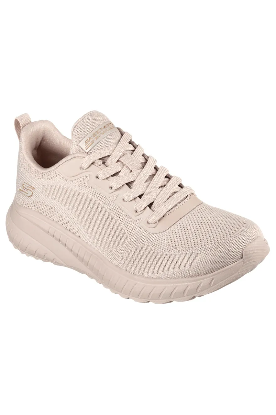 Rosafarbene Skechers Bobs Squad Chaos Face Off-Sneaker