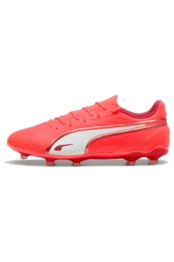 Rote Fußballschuhe für synthetischen und natürlichen Boden Puma King Match FG/AG
