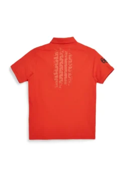 Rotes Kurzarm-Poloshirt Abarth AH24SS152