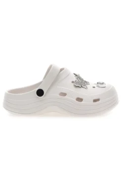 Sabot bianco con charms decorativi 2T2L 2035