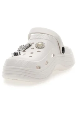 Sabot bianco con charms decorativi 2T2L 2035