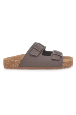 Sabot marroni con doppia fibbia e sottopiede anatomico Bio Up 201
