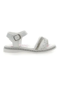 Sandalen mit weißen Strasssteinen Grazie Girl 14327