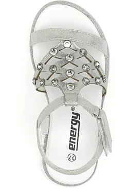 Sandali Argento Con Borchie Energy 535