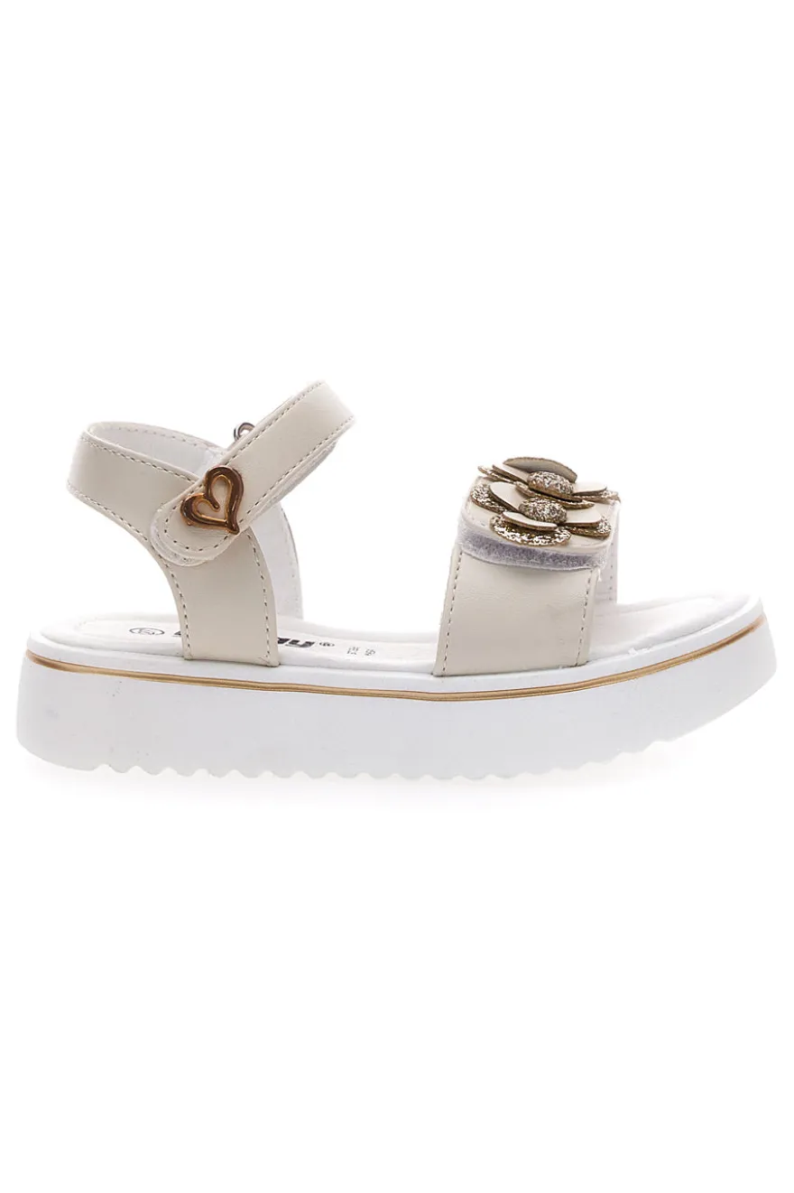 Sandali Argento Con Fiori 2FENERGY 538