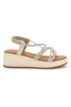 Sandali argento con platform Cafè cost 808814