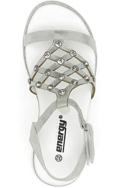 Sandali Argento Con Strass Energy 535