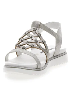 Sandali Argento Con Strass Energy 535