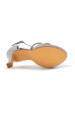 Sandali Argento con tacco alto e cinturino Le havre paris Ap25s9116
