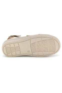 Sandali beige con cinturini regolabili e soletta estraibile Prima riga 0183