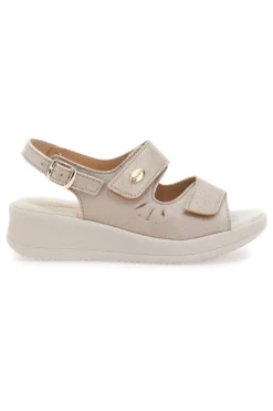 Sandali Beige Con Cinturino Slingback Mio Tempo 542292