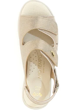 Sandali Beige Con Cinturino Slingback Mio Tempo 542292